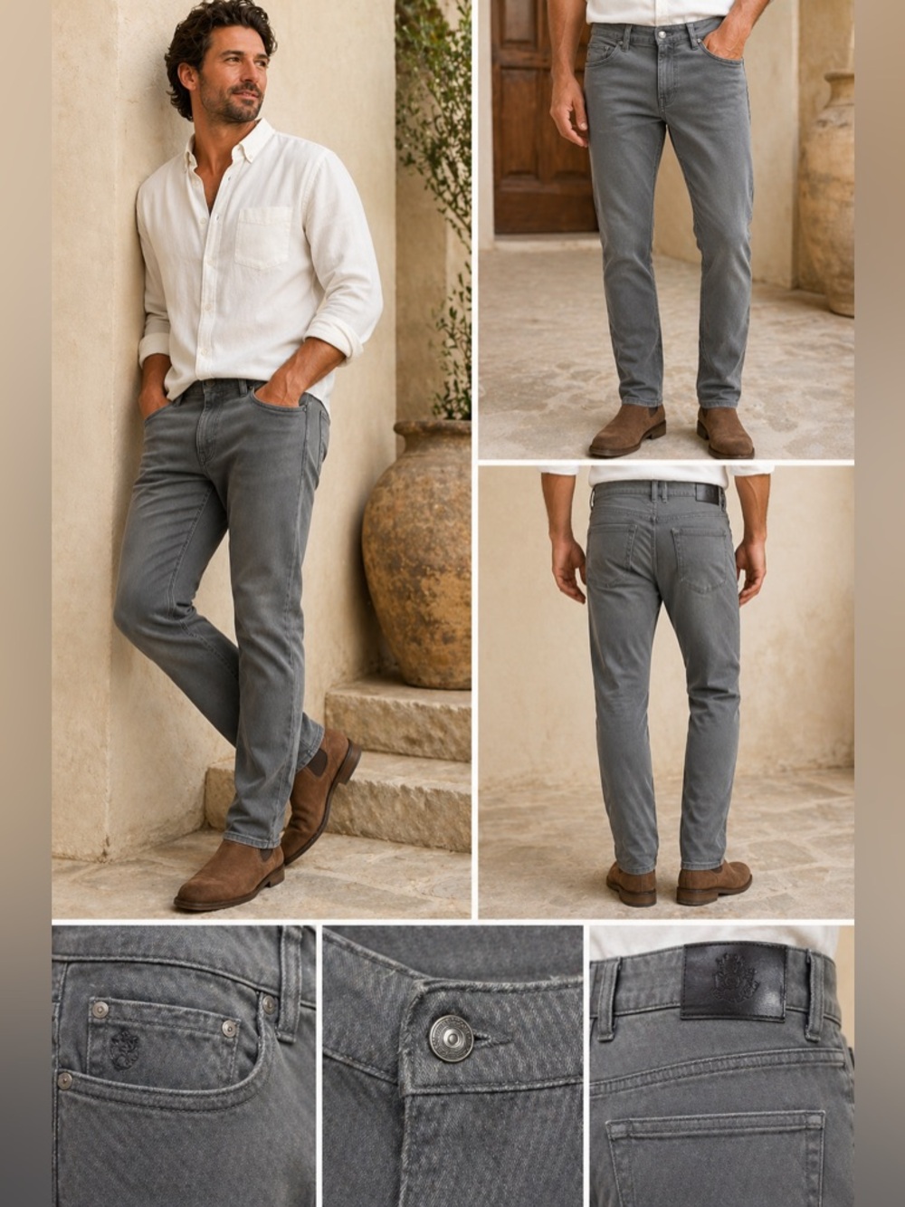 English Laundry Gray Slim Fit Jeans 38x34 Stretch Denim